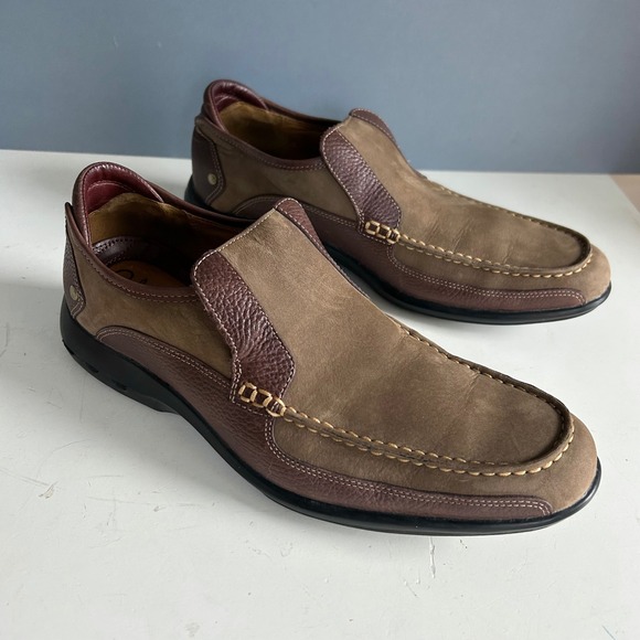 Cole Haan Air Grant Moc Loafer Men's size 10 Slip On Tucker Brown Leather Preppy